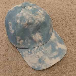 Lululemon light blue tie dye cap